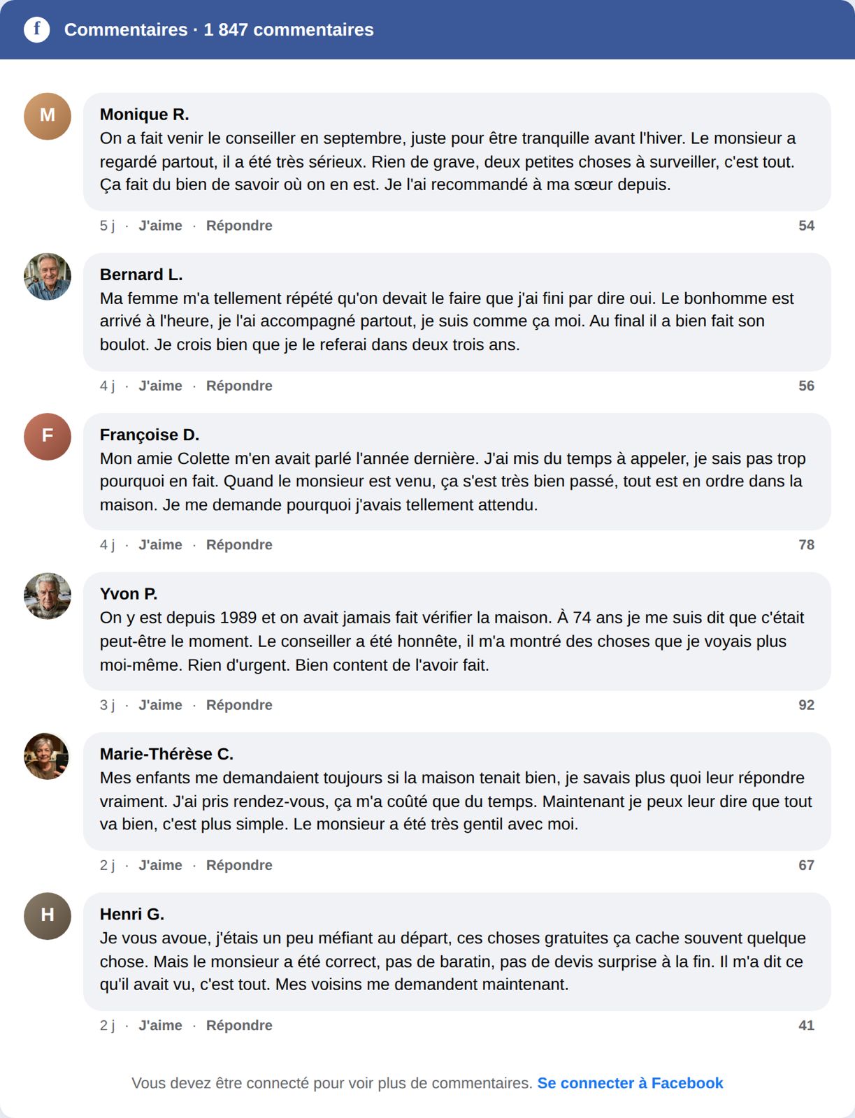 Avis de nos clients
